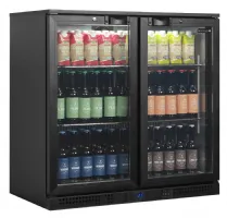 Photo 2 - Arrière-bar professionnelle 2 portes vitrées 188 litres positive - ba21h - tefcold - Tefcold - BA21H