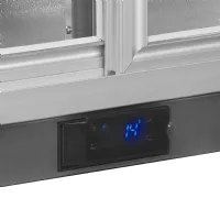 Photo 3 - Arrière-bar professionnelle 2 portes vitrées coulissantes 183 litres positive - ba26ss - tefcold - Tefcold - BA26SS