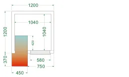 Chambre froide positive isolation 42 kg/m³ - crpf1212 - tefcold - Tefcold - CRPF1212 Chambre froide positive isolation 42 kg/m³ - crpf1212 - tefcold - Tefcold - CRPF1212