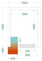 Chambre froide négative isolation 42 kg/m³ - crnf1518 - tefcold - Tefcold - CRNF1518 Chambre froide négative isolation 42 kg/m³ - crnf1518 - tefcold - Tefcold - CRNF1518