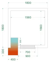 Chambre froide négative isolation 42 kg/m³ - crnf1818 - tefcold - Tefcold - CRNF1818 Chambre froide négative isolation 42 kg/m³ - crnf1818 - tefcold - Tefcold - CRNF1818