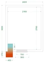 Chambre froide négative isolation 42 kg/m³ 700x1765 mm - crnf2430 - tefcold - Tefcold - CRNF2430 Chambre froide négative isolation 42 kg/m³ 700x1765 mm - crnf2430 - tefcold - Tefcold - CRNF2430