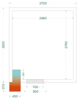 Chambre froide négative isolation 42 kg/m³ 700x1765 mm - crnf2730 - tefcold - Tefcold - CRNF2730 Chambre froide négative isolation 42 kg/m³ 700x1765 mm - crnf2730 - tefcold - Tefcold - CRNF2730