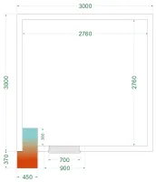 Chambre froide négative isolation 42 kg/m³ - crnf3030 - tefcold - Tefcold - CRNF3030 Chambre froide négative isolation 42 kg/m³ - crnf3030 - tefcold - Tefcold - CRNF3030