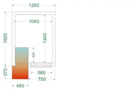 Chambre froide positive isolation 42 kg/m³ - crpf1215 - tefcold - Tefcold - CRPF1215 Chambre froide positive isolation 42 kg/m³ - crpf1215 - tefcold - Tefcold - CRPF1215