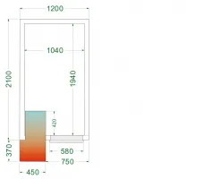 Chambre froide positive isolation 42 kg/m³ - crpf1221 - tefcold - Tefcold - CRPF1221 Chambre froide positive isolation 42 kg/m³ - crpf1221 - tefcold - Tefcold - CRPF1221