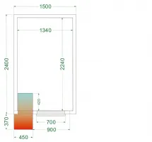 Chambre froide positive isolation 42 kg/m³ - crpf1524 - tefcold - Tefcold - CRPF1524 Chambre froide positive isolation 42 kg/m³ - crpf1524 - tefcold - Tefcold - CRPF1524