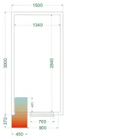 Chambre froide positive isolation 42 kg/m³ - crpf1530 - tefcold - Tefcold - CRPF1530 Chambre froide positive isolation 42 kg/m³ - crpf1530 - tefcold - Tefcold - CRPF1530
