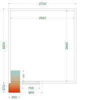 Chambre froide positive isolation 42 kg/m³ - crpf2730 - tefcold - Tefcold - CRPF2730 Chambre froide positive isolation 42 kg/m³ - crpf2730 - tefcold - Tefcold - CRPF2730