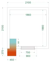 Chambre froide négative isolation 42 kg/m³ - crnf2121 - tefcold - Tefcold - CRNF2121 Chambre froide négative isolation 42 kg/m³ - crnf2121 - tefcold - Tefcold - CRNF2121
