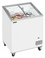 Photo 2 - Congélateur coffre professionnel couvercles coulissants vitrés bombés 157 litres négatif 2 paniers - ic202sceb - tefcold - Tefcold - IC202SCEB