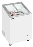 Photo 2 - Congélateur coffre professionnel couvercles coulissants vitrés bombés 85 litres négatif 2 paniers - ic102sceb - tefcold - Tefcold - IC102SCEB