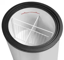 Photo 3 - Congélateur cylindrique mobile professionnel avec séparateurs 72 litres négatif - cf78 - tefcold - Tefcold - CF78
