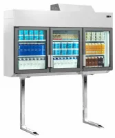 Photo 2 - Congélateur-réfrigérateur professionnel mural blanc 3 portes vitrées - mtf210 vs - tefcold - Tefcold - MTF210 VS