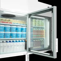 Photo 3 - Congélateur-réfrigérateur professionnel mural blanc 3 portes vitrées - mtf210 vs - tefcold - Tefcold - MTF210 VS