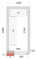 Étagère en l de rayonnage pour chambre froide crnf1221 inox - Tefcold - CRNF1224 SHELF Étagère en l de rayonnage pour chambre froide crnf1221 inox - Tefcold - CRNF1224 SHELF