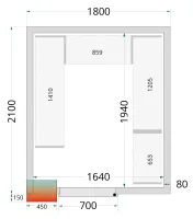 Étagère inox en U de rayonnage pour chambre froide CRPF1821 - Tefcold - CRPF1821 SHELF Étagère inox en U de rayonnage pour chambre froide CRPF1821 - Tefcold - CRPF1821 SHELF