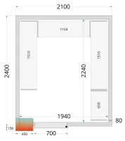 Étagère inox en u de rayonnage pour chambre froide crpf2124 - Tefcold - CRPF2124 SHELF Étagère inox en u de rayonnage pour chambre froide crpf2124 - Tefcold - CRPF2124 SHELF