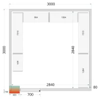 Étagère inox en u de rayonnage pour chambre froide crpf3030 - Tefcold - CRPF3030 SHELF Étagère inox en u de rayonnage pour chambre froide crpf3030 - Tefcold - CRPF3030 SHELF