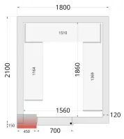 Étagère inox en u de rayonnage pour chambre froide crnf1821 - Tefcold - CRNF1821 SHELF Étagère inox en u de rayonnage pour chambre froide crnf1821 - Tefcold - CRNF1821 SHELF