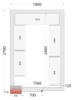 Étagère inox en u de rayonnage pour chambre froide crnf1827 - Tefcold - CRNF1827 SHELF Étagère inox en u de rayonnage pour chambre froide crnf1827 - Tefcold - CRNF1827 SHELF