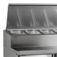 Photo 2 - Comptoir réfrigéré professionnel 2 portes capacité gn1/3 positif - ss7200 - tefcold - Tefcold - SS7200