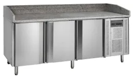 Comptoir à pizza professionnel avec dessus granite, 3 portes , positif - pt1300 - tefcold - Tefcold - PT1300 Comptoir à pizza professionnel avec dessus granite, 3 portes , positif - pt1300 - tefcold - Tefcold - PT1300