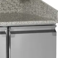 Photo 2 - Comptoir gastronorm professionnel avec dessus en granite 3 portes pleines positif - pt1365 - tefcold - Tefcold - PT1365