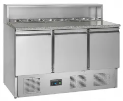 Équipement professionnel dessus granite 3 portes pleines positif - pt930 - tefcold - Tefcold - PT930 Équipement professionnel dessus granite 3 portes pleines positif - pt930 - tefcold - Tefcold - PT930