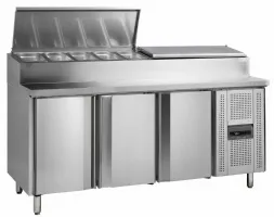 Comptoir réfrigéré professionnel 3 portes avec cuve pour gn1/3 positif - ss7300 - tefcold - Tefcold - SS7300 Comptoir réfrigéré professionnel 3 portes avec cuve pour gn1/3 positif - ss7300 - tefcold - Tefcold - SS7300