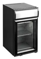 Vitrine réfrigérée professionnelle noire 1 porte vitrée positive 22 litres - bc25cp - tefcold - Tefcold - BC25CP