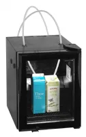 Photo 2 - Réfrigérateur professionnel à lait noir 1 porte vitrée positif 20 litres - bc30 mc - tefcold - Tefcold - BC30 MC