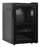 Réfrigérateur professionnel à lait pour machines à café noir 1 porte vitrée positif 58 l - bc60 mc - tefcold - Tefcold - BC60 MC