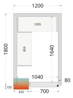 Panneau de chambre froide avec isolation 80 mm et densité 42 kg/m³ - cr 120x180x212 nf - tefcold - Tefcold - CR 120x180x212 NF Panneau de chambre froide avec isolation 80 mm et densité 42 kg/m³ - cr 120x180x212 nf - tefcold - Tefcold - CR 120x180x212 NF