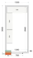 Panneau de chambre froide avec isolation 80 mm et densité 42 kg/m³ - cr 150x300x212 nf - tefcold - Tefcold - CR 150x300x212 NF Panneau de chambre froide avec isolation 80 mm et densité 42 kg/m³ - cr 150x300x212 nf - tefcold - Tefcold - CR 150x300x212 NF