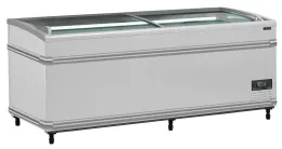 Tête de gondole réfrigérée avec couvercles coulissants, capacité 500 l - sfi185 hc-cf vs - tefcold - Tefcold - SFI185 HC-CF VS