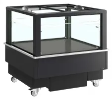 Réfrigérateur congélateur professionnel polyvalent 213 l couvercles vitrés coulissants et éclairage led - eib-d1010-b1 - tefcold - Tefcold - EIB-D1010-B1