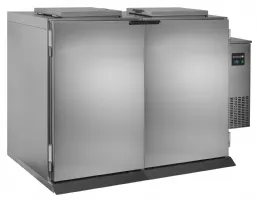Poubelle réfrigérée professionnelle pour 2 conteneurs de 120 l / 240 l 2 portes pleines - WBC 480 - Tefcold - Tefcold - WBC 480