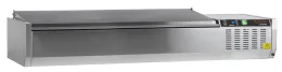 Unité de garniture réfrigérée avec couvercle inox gn1/4 31 litres positive - gvc33-140 s/s - tefcold - Tefcold - GVC33-140 S/S