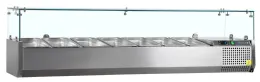 Équipement professionnel inox couvercle vitré et capacité 59 litres pour gn1/3, positif - vk38-160 - tefcold - Tefcold - VK38-160