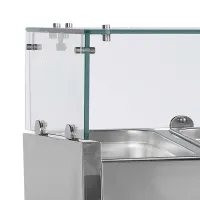 Photo 2 - Unité de garniture réfrigérée couvercle vitré capacité 36,4 litres positive - gvc33-150 - tefcold - Tefcold - GVC33-150