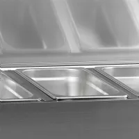 Photo 2 - Unité de garniture réfrigérée avec couvercle inox capacité 36,4 litres positive - gvc33-150 s/s - tefcold - Tefcold - GVC33-150 S/S