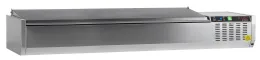 Unité de garniture réfrigérée avec couvercle inox et capacité 56.8 litres positive - gvc38-180 s/s - tefcold - Tefcold - GVC38-180 S/S