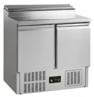Comptoir professionnel pour saladette 2 portes pleines capacité 201 litres positif - gss20 - tefcold - Tefcold - GSS20