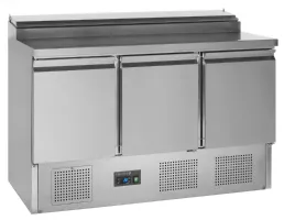 Comptoir professionnel 3 portes pleines avec cuve de refroidissement pour gn1/6 positif - ss1435 - tefcold - Tefcold - SS1435 Comptoir professionnel 3 portes pleines avec cuve de refroidissement pour gn1/6 positif - ss1435 - tefcold - Tefcold - SS1435