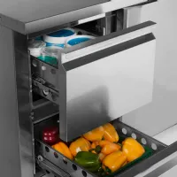 Photo 4 - Comptoir réfrigéré professionnel 1 porte positif gn1/1 et dosseret 272 l - ck7220 - tefcold - Tefcold - CK7220