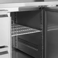 Photo 3 - Comptoir réfrigéré professionnel 1 porte positif avec dosseret gn1/1 402l - ck7340 - tefcold - Tefcold - CK7340