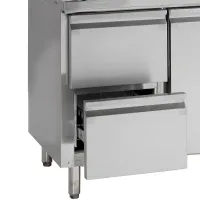 Photo 3 - Comptoir réfrigéré professionnel 2 portes 272 litres positif ventilée - gc72 - tefcold - Tefcold - GC72