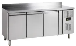 Comptoir réfrigéré professionnel 3 portes à fermeture automatique 402l positif - gc73 - tefcold - Tefcold - GC73