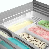 Photo 3 - Vitrine à glace professionnelle statique 408 l, 12 bacs de 5 l - ida500-w1+ - tefcold - Tefcold - IDA500-W1+